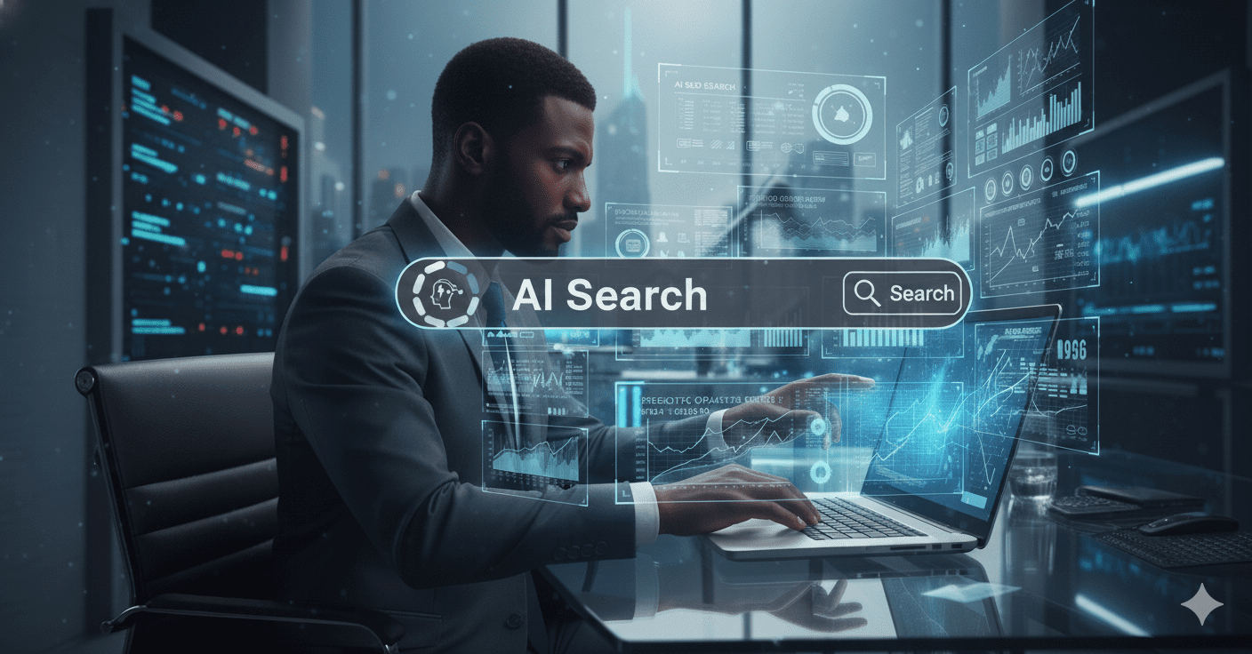 AI SEO illustration